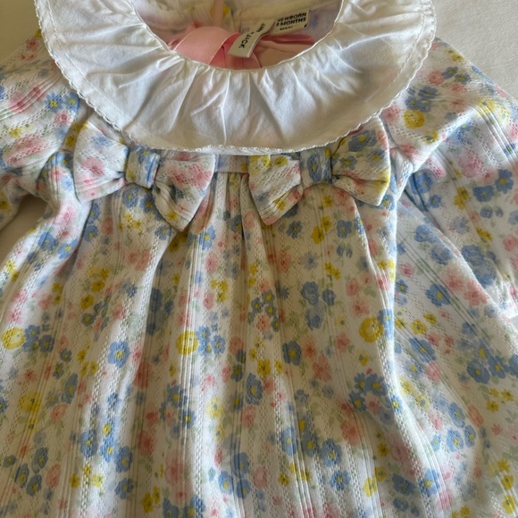 Floral Baby Dress with Bow - Picture 1 of 4